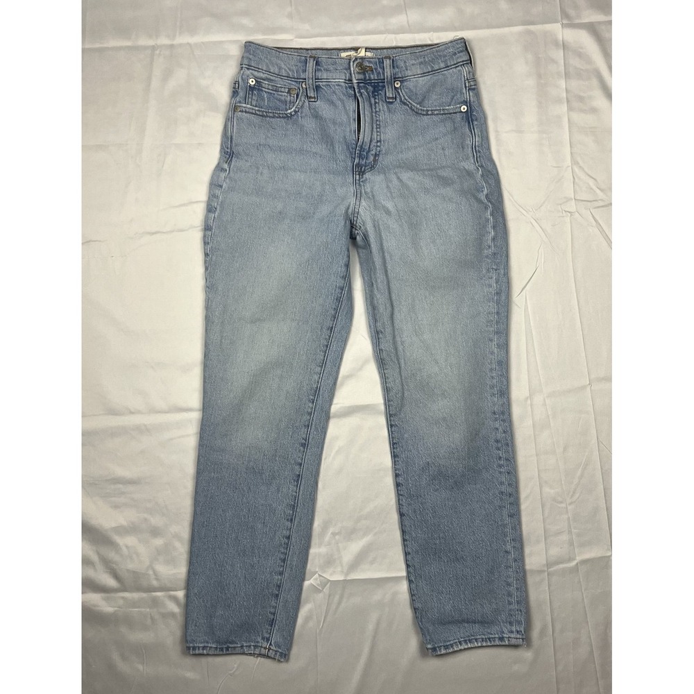 Madewell The Perfect Vintage Jean Womens 25 High Rise Tapered Fiore Wash Denim